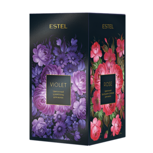Estel Цветочная трилогия (шампунь Violet 250 мл + бальзам Rose 200 мл + гель для душа Vert 200 мл)