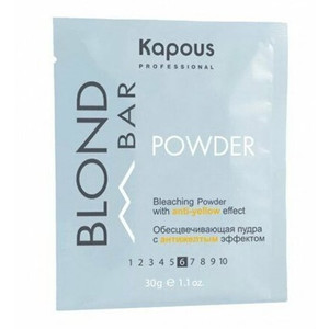 Kapous Professional Blond Bar Пудра осветляющая с антижелтым эффектом саше 30 г